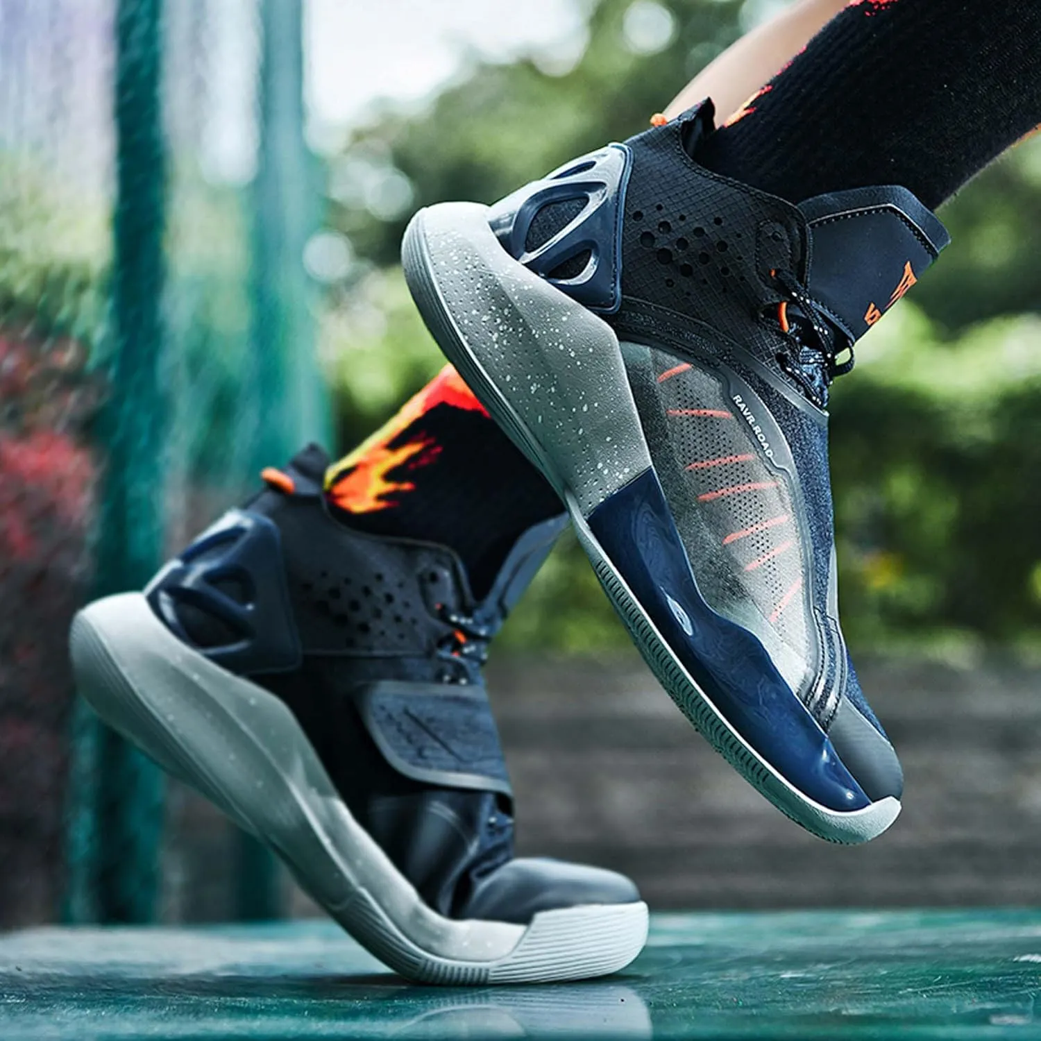 Men's Basketball Shoes,Cicada Wing Design Series,Arch Support High Top Basketball Shoes,Running Shoes Sneakers,Daily Training Shoes,Combat Basketball Shoes,Indoor and Outdoor Basketball Shoes