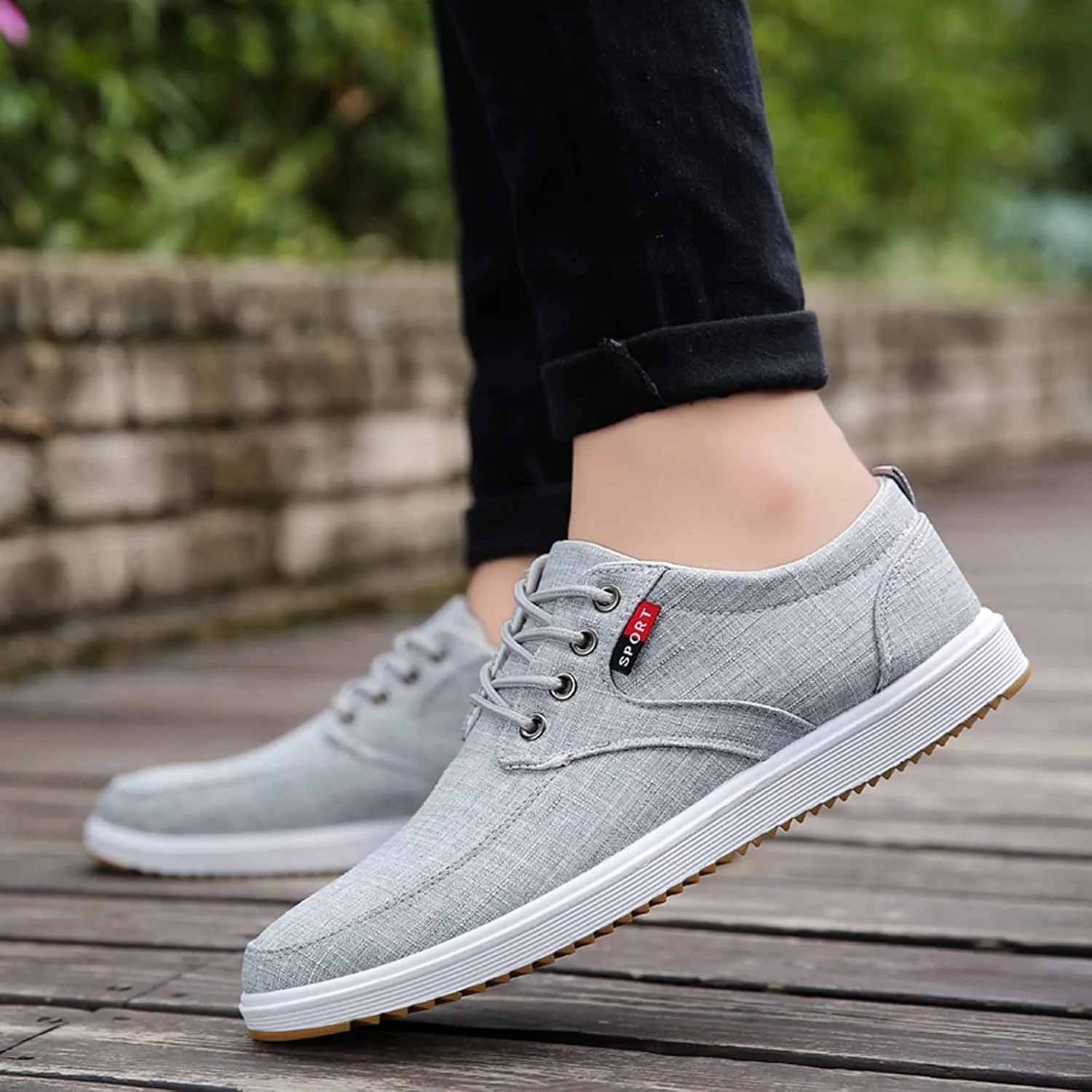 Men's Breathable Mesh Running Shoes Breathable Casual Comfortable Walking Sneaker Soft Flat Soled Elderly Shoes