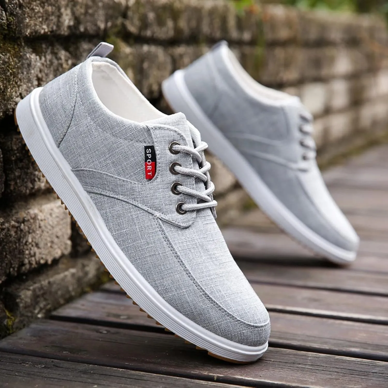 Men's Breathable Mesh Running Shoes Breathable Casual Comfortable Walking Sneaker Soft Flat Soled Elderly Shoes