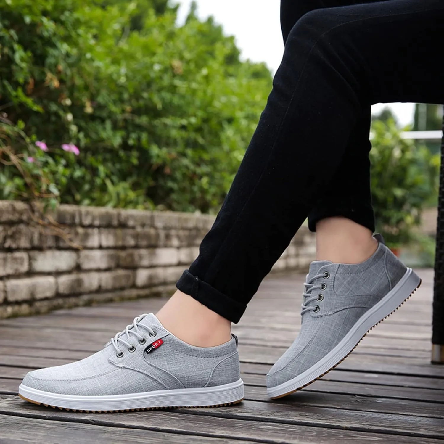 Men's Breathable Mesh Running Shoes Breathable Casual Comfortable Walking Sneaker Soft Flat Soled Elderly Shoes