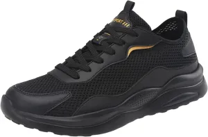 Men's Breathable Mesh Running Shoes Comfortable Breathable Stretch Canvas Slip On Sneaker Casual Walking Shoes