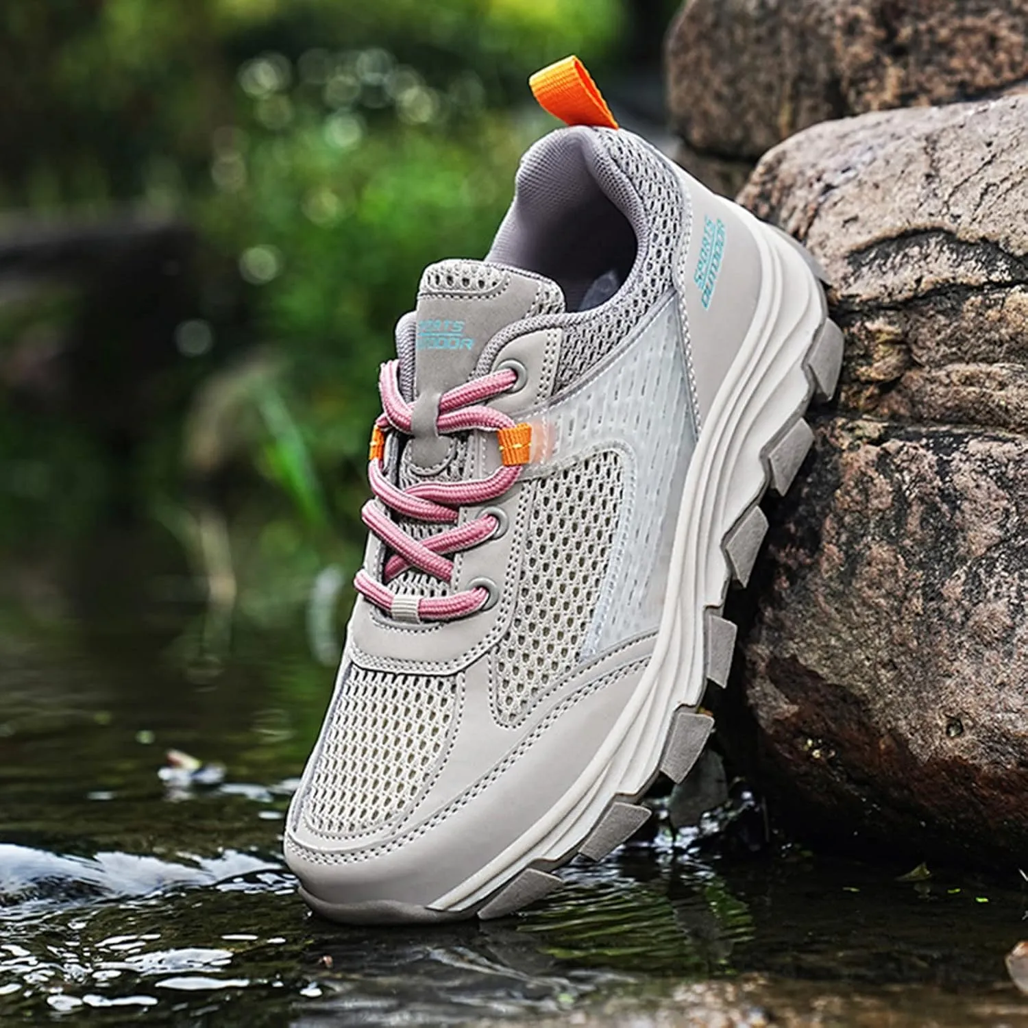 Men's Breathable Mesh Running Shoes Lightweight Breathable Slip On Running Shoe Men's Comfortable Canvas Shoes