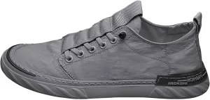 Men's Breathable Stretch Workout Shoes Lace Up Lightweight Breathable Fashion Sneaker Non Slip Barefoot Sneaker