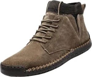 Men's British Large Casual Suede Handmade Foreign Trade Sports Shoes Men's Suede Classic Sneaker