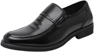 Men's Casual Slip Resistant Work Oxfordon Loafers Breathable for Wedding Office Business Leather for Derby Shoes