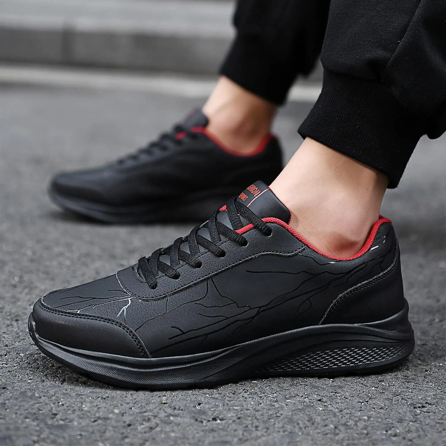 Men's Classic Casual Jogging Sneakers Comfortable Breathable Lightweight Tennis Shoe Athletic Fashion Sneakers