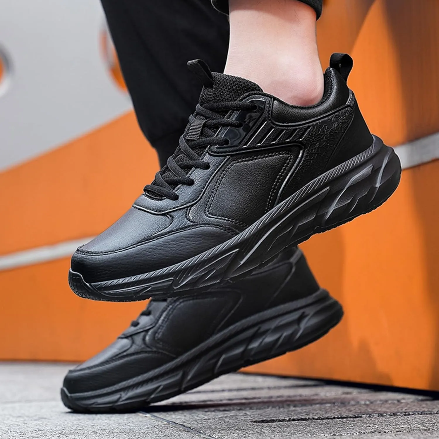 Men's Classic Casual Jogging Sneakers Comfortable Breathable Lightweight Tennis Shoe Comfortable Stretch Shoes