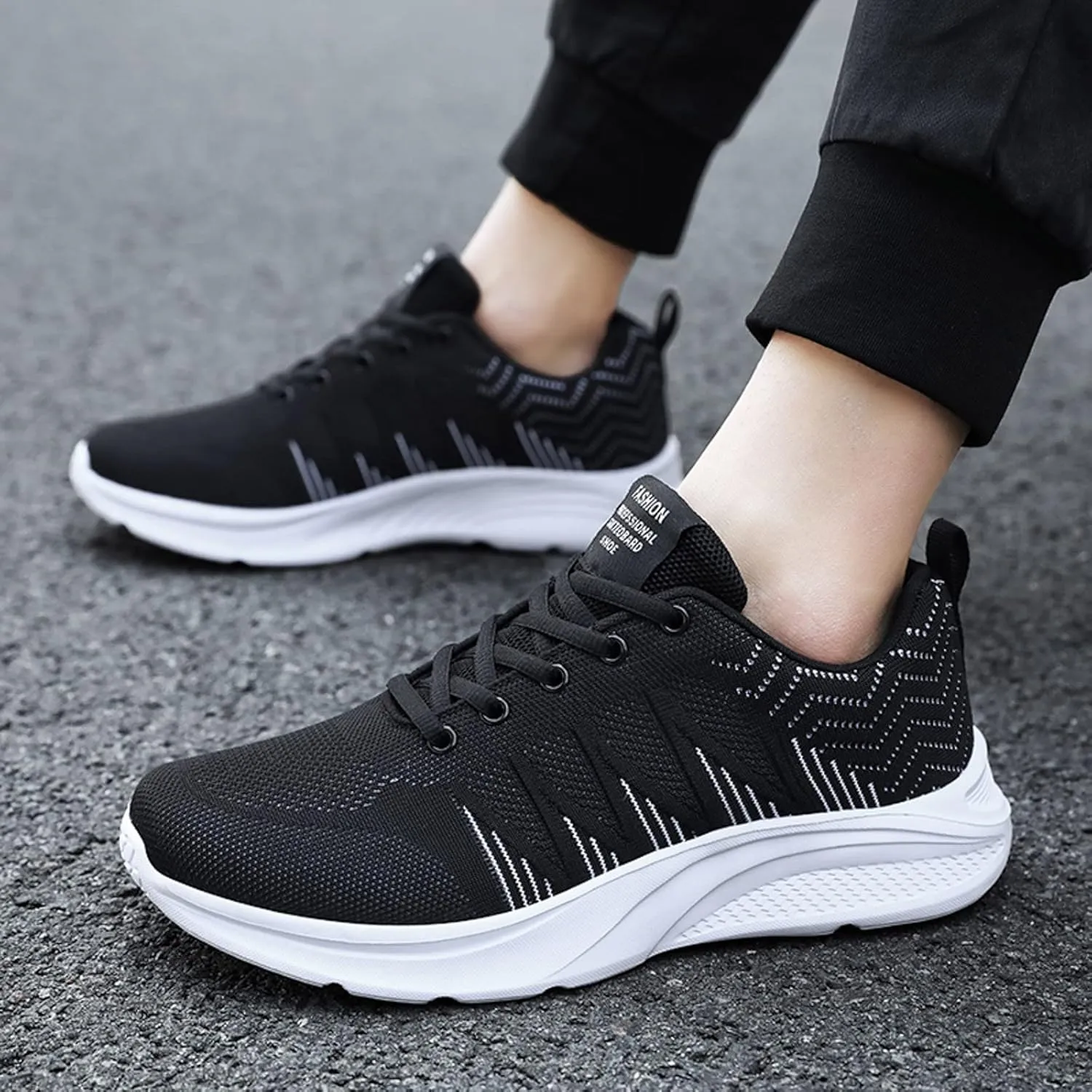 Men's Classic Casual Jogging Sneakers Lightweight Breathable Walking Shoe Gym Tennis Athletic Fashion Sneakers