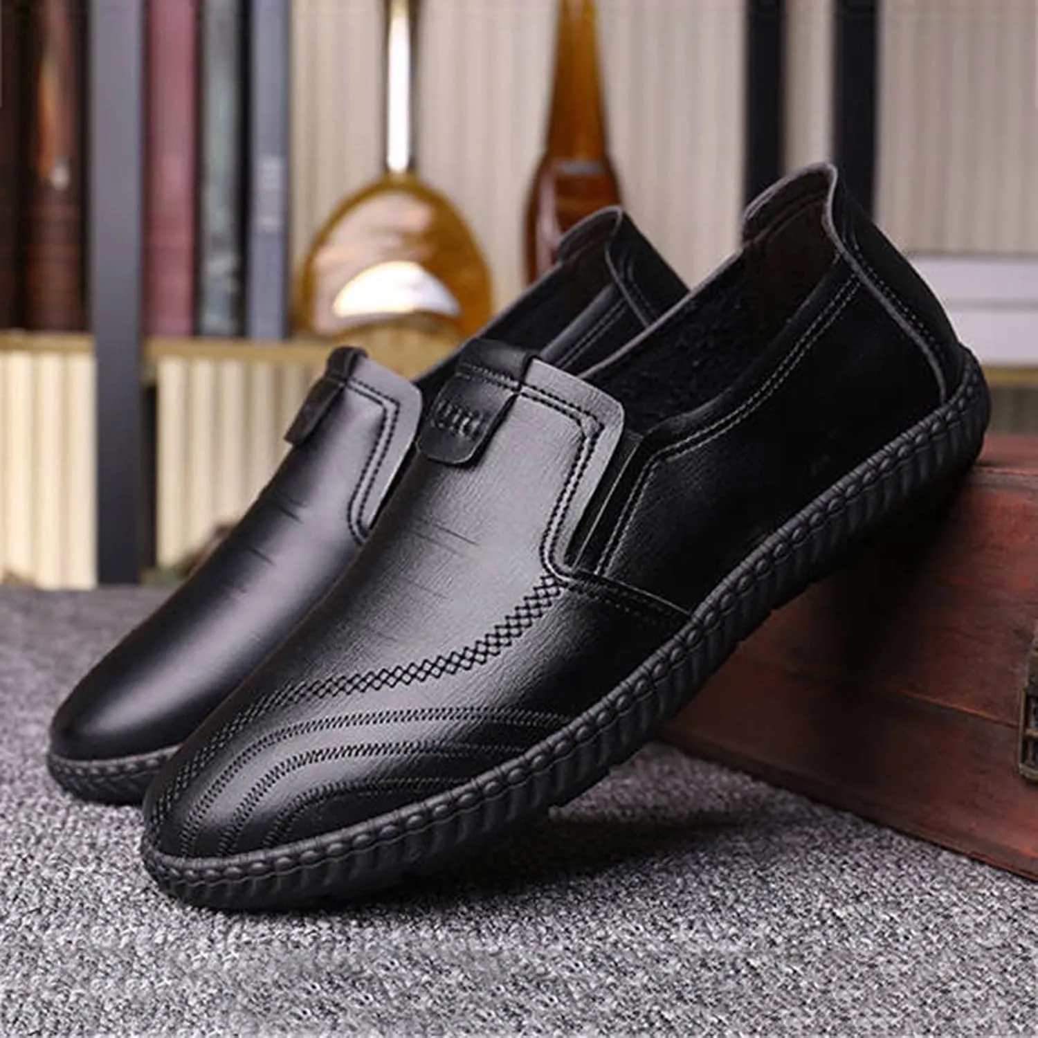 Mens Classic Dress Oxfords Shoes for Men Comfortable Modern Fashion Formal Leather Walking Shoes