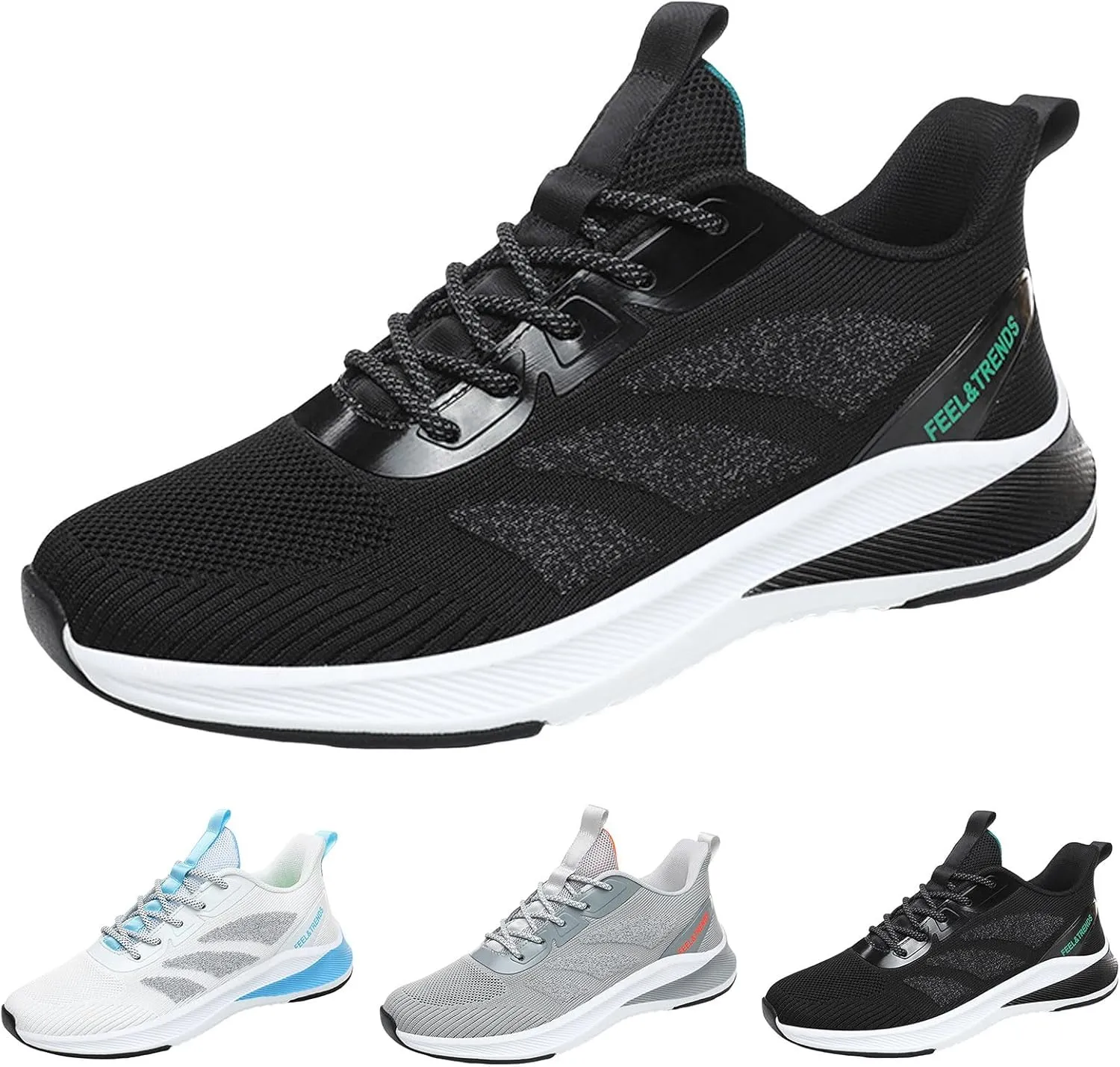 Men's Comfortable Stretch Workout Shoes Breathable Casual Comfortable Walking Sneaker Athletic Fashion Sneakers