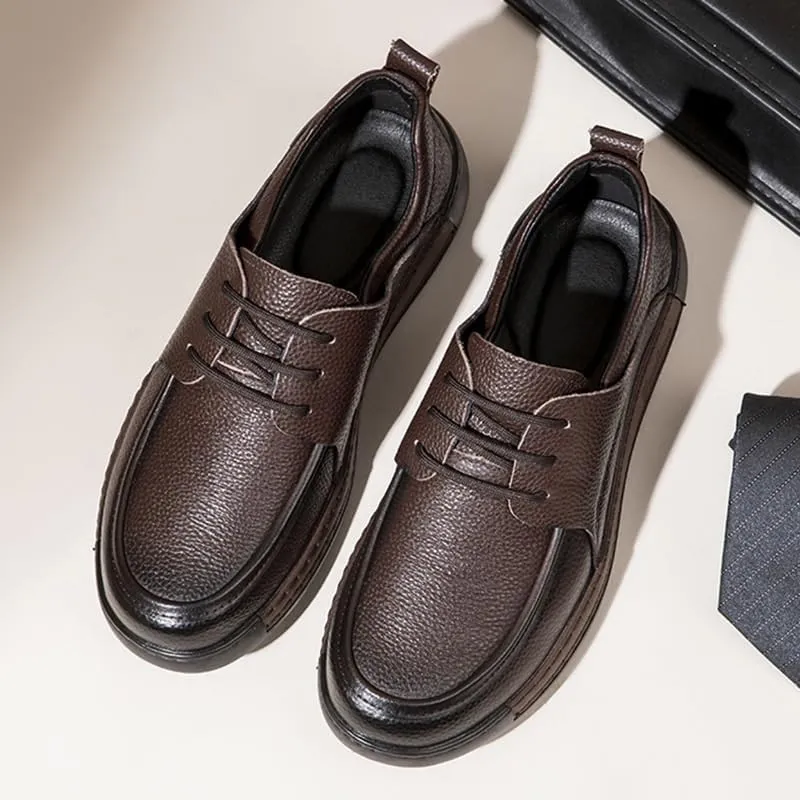Men's Contemporary Brogue Derby Shoes Decorative Perforations with Flexible Construction for Business Luncheons & Weddings