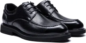 Men's Dress Breathable Shoes Leather Formal Business Oxford Shoes Retro Dress Shoes for Men Classic Modern Formal Leather Shoes Casual Loafers