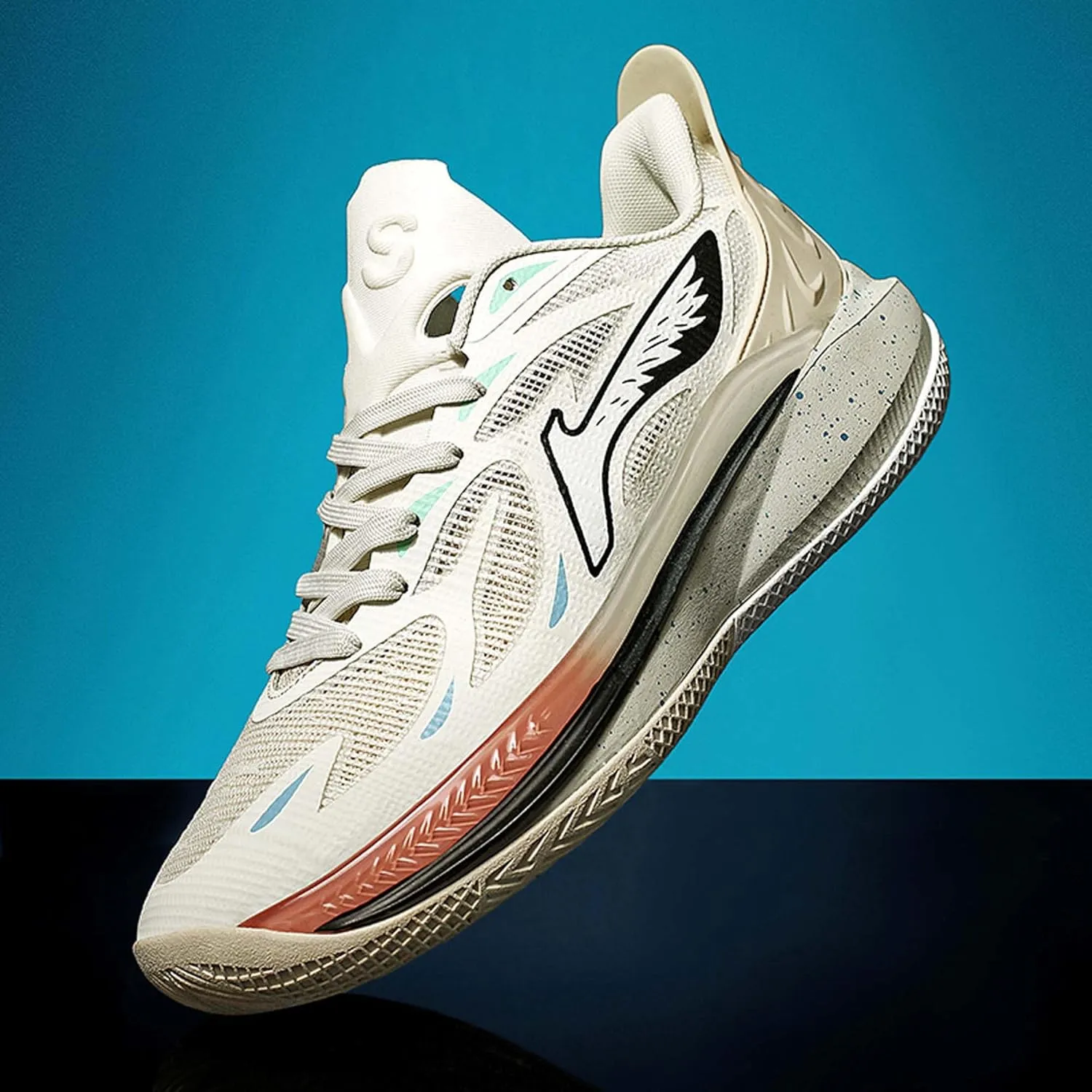 Men's Fashion Basketball Shoes Fashion Sneakers Breathable Mesh Casual Athletic Walking Shoes Non-Slip Wearable Training Sports Running Shoes