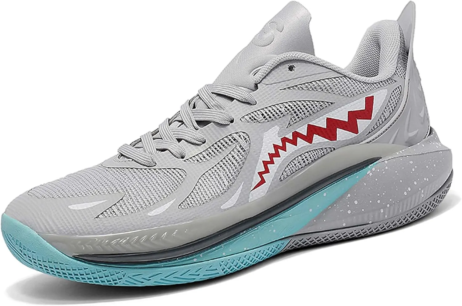 Men's Fashion Basketball Shoes Fashion Sneakers Breathable Mesh Casual Athletic Walking Shoes Non-Slip Wearable Training Sports Running Shoes