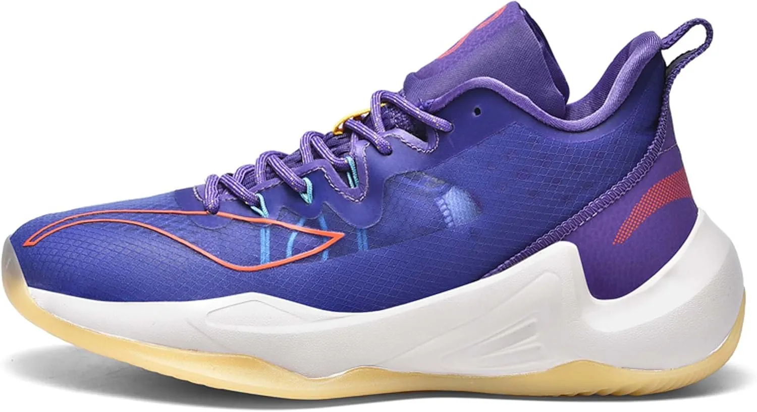 Men's Fashion Basketball Shoes Non-Slip Breathable Running Sneakers Outdoor Casual Sports Walking Shoes Street Personalized Trend Basketball Sneakers