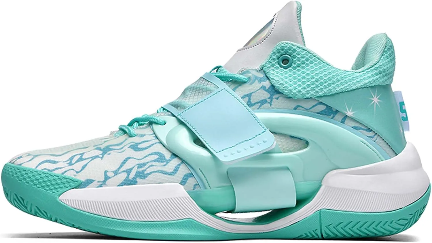 Men's Fluorescent Basketball Shoes Non-Slip Cushioning Youth Training Running Basketball Sneakers Comfortable Breathable Women's Fitness Tennis Basketball Sneakers