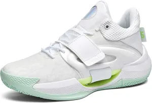 Men's Fluorescent Basketball Shoes Non-Slip Cushioning Youth Training Running Basketball Sneakers Comfortable Breathable Women's Fitness Tennis Basketball Sneakers