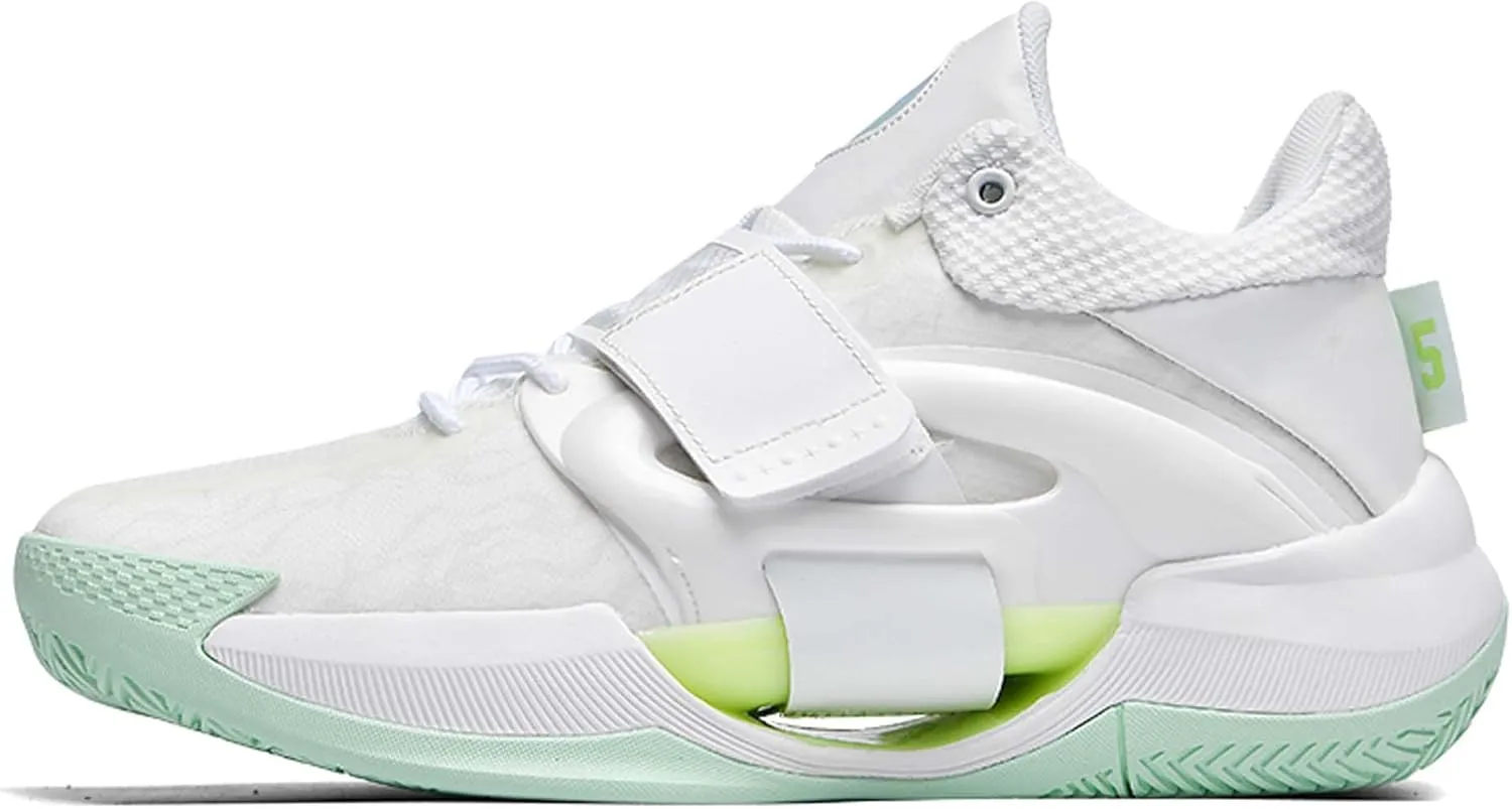 Men's Fluorescent Basketball Shoes Non-Slip Cushioning Youth Training Running Basketball Sneakers Comfortable Breathable Women's Fitness Tennis Basketball Sneakers