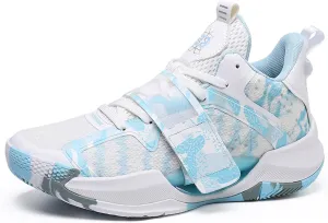Men's High Top Basketball Shoes Fashion Graffiti Sneakers Non-Slip Breathable Women's Running Tennis Shoes Outdoor Casual Walking Shoes