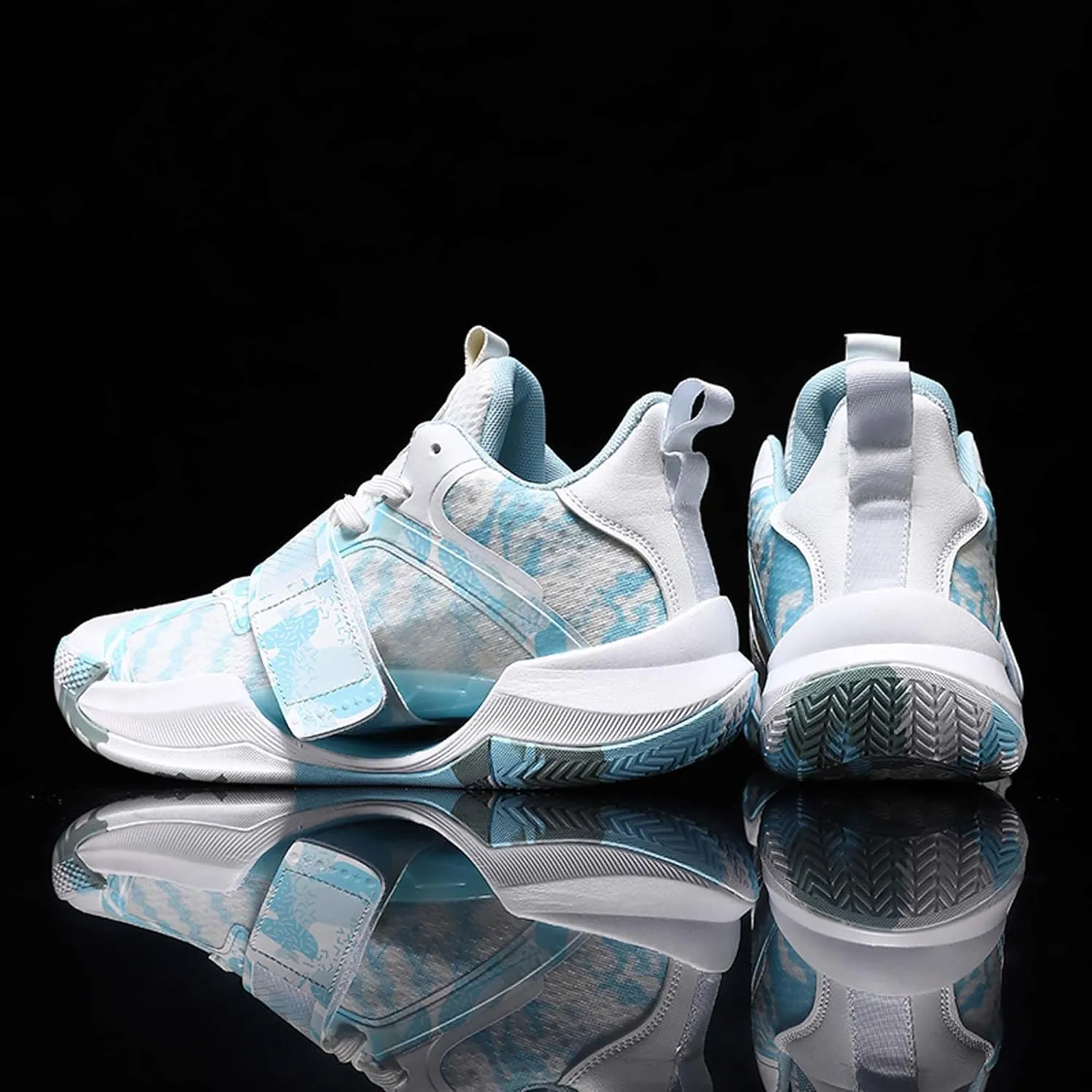 Men's High Top Basketball Shoes Fashion Graffiti Sneakers Non-Slip Breathable Women's Running Tennis Shoes Outdoor Casual Walking Shoes