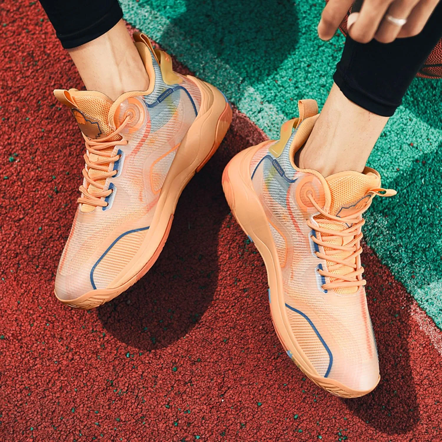 Men's High Top Graffiti Anti Slip Basketball Shoes, Arch Supported Casual Sports Shoes, Men's Breathable Running Shoes, Fitness Cushioning Training Shoes
