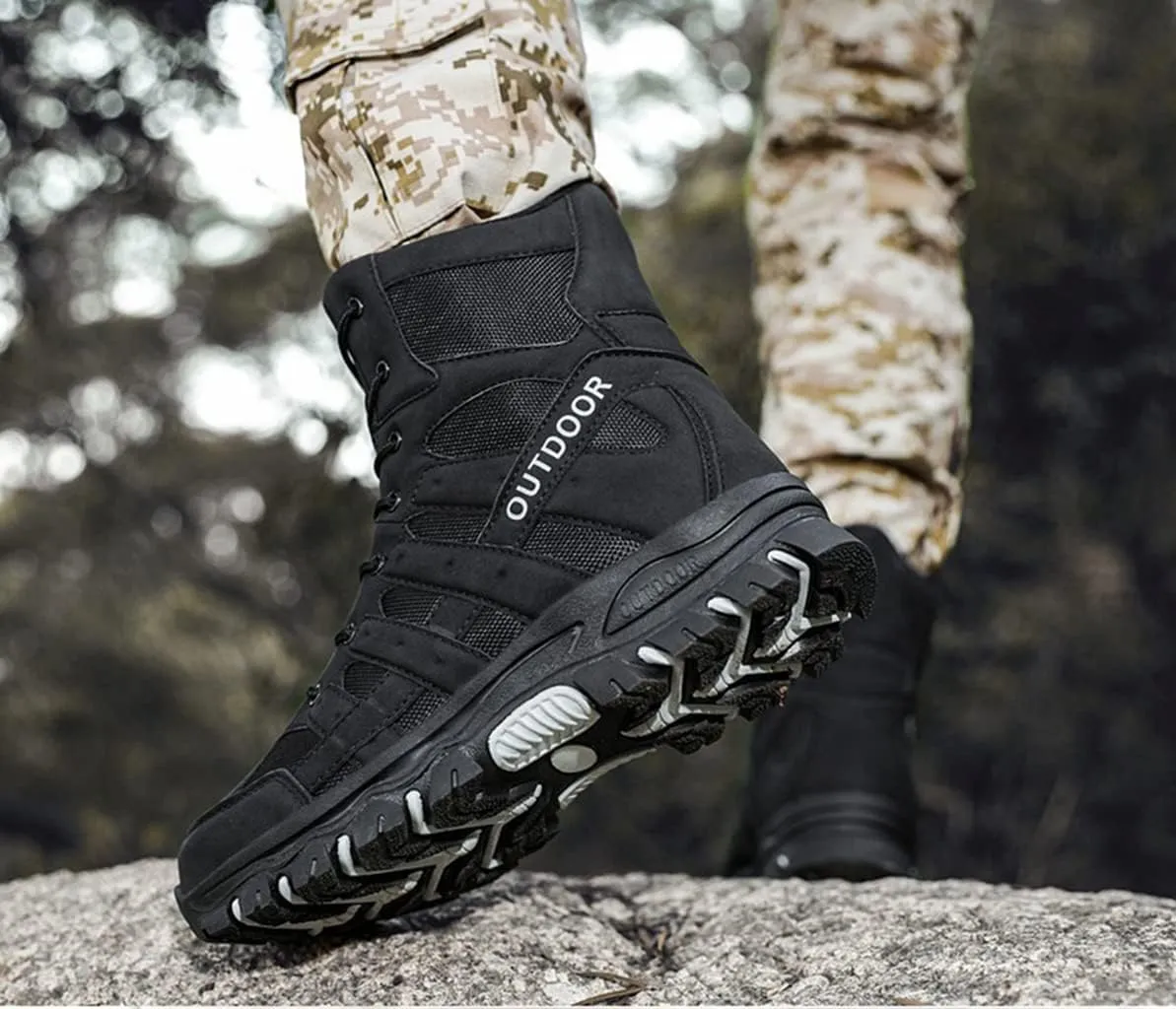 Men's Hiking Shoes Waterproof Anti Slip Hiking Boots Outdoor Lightweight Trekking Sneakers