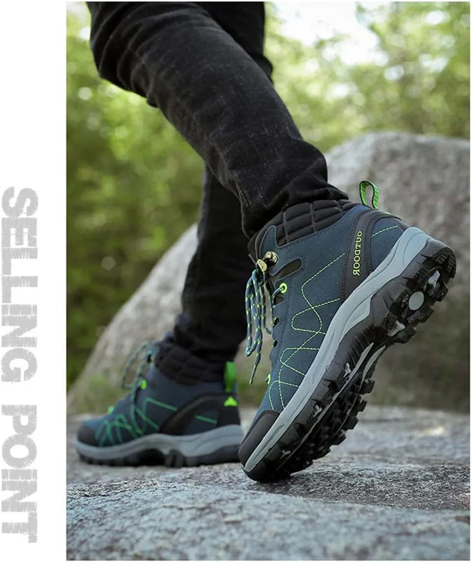 Men's Hiking Shoes Waterproof Anti Slip Hiking Boots Outdoor Lightweight Trekking Sneakers
