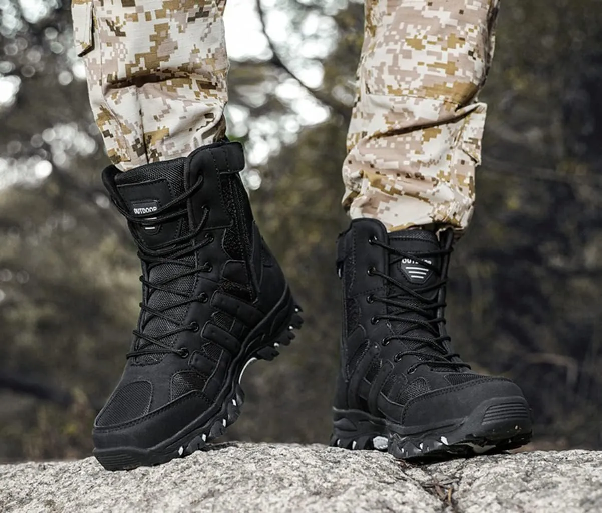 Men's Hiking Shoes Waterproof Anti Slip Hiking Boots Outdoor Lightweight Trekking Sneakers