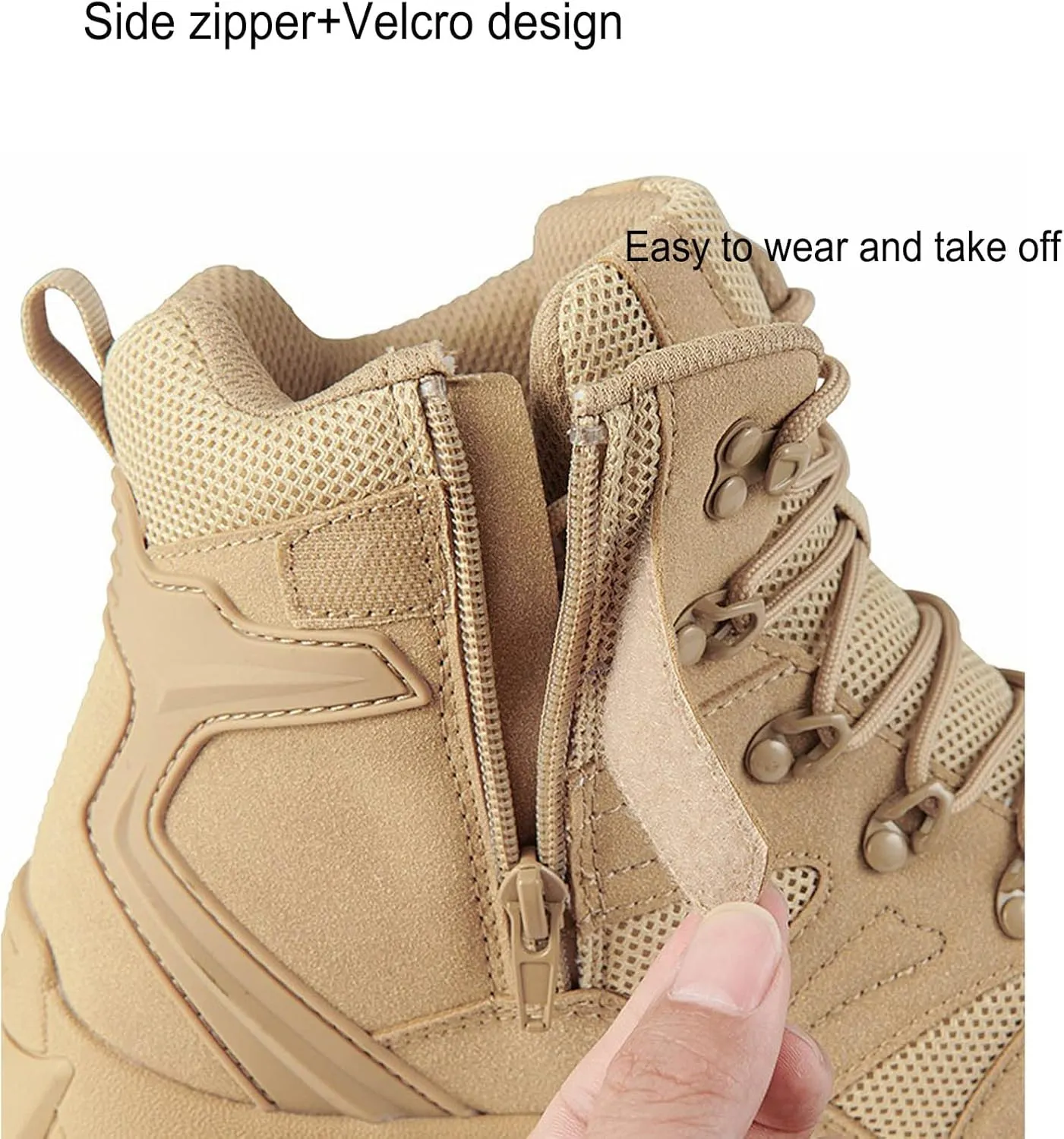 Men's LD Lightweight Hiking Boots Hunting Boots Work Boots Military Tactical Boots Combat Boots
