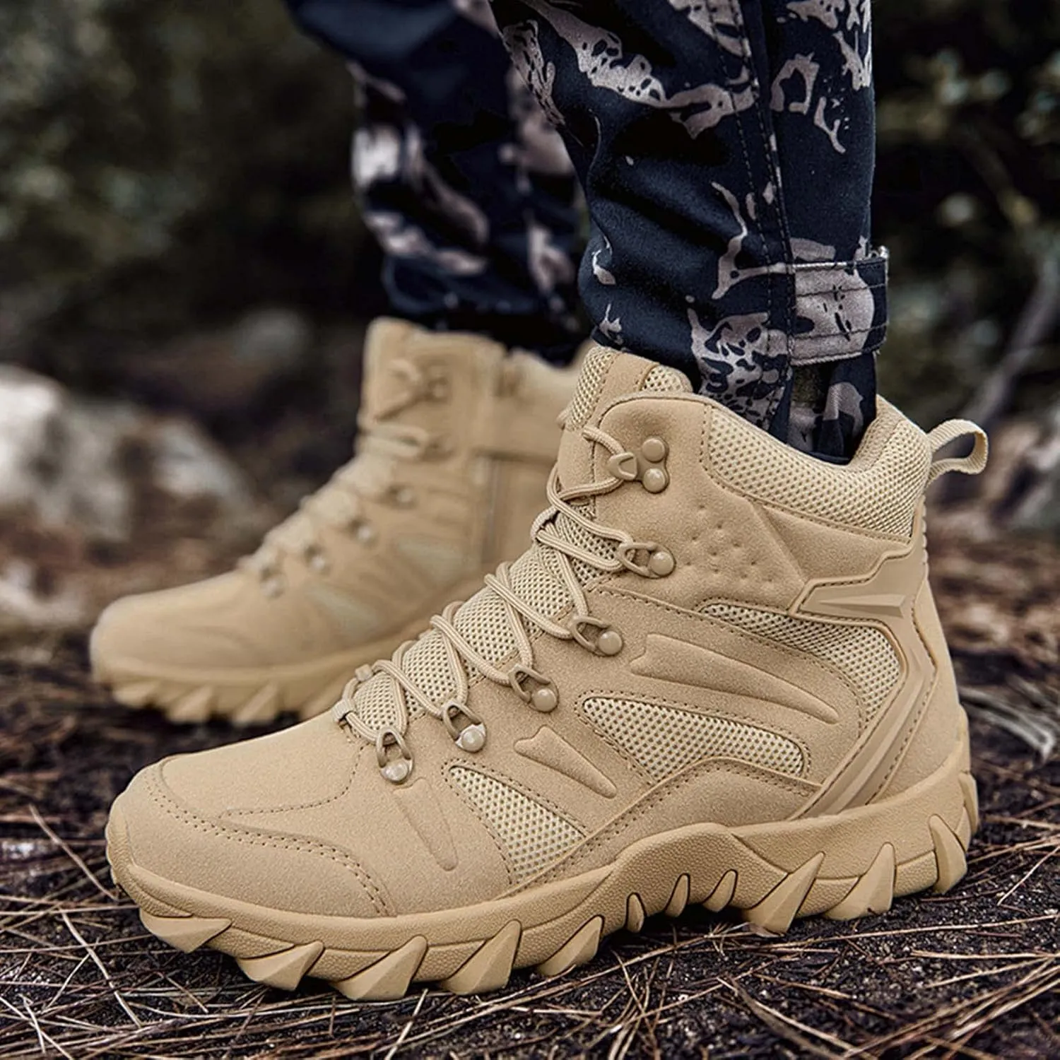 Men's LD Lightweight Hiking Boots Hunting Boots Work Boots Military Tactical Boots Combat Boots
