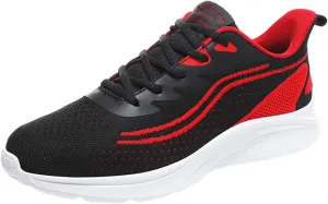 Men's Lightweight Cushion Sneakers Lightweight Breathable Slip On Running Shoe Men's Arch Support Insole Shoes