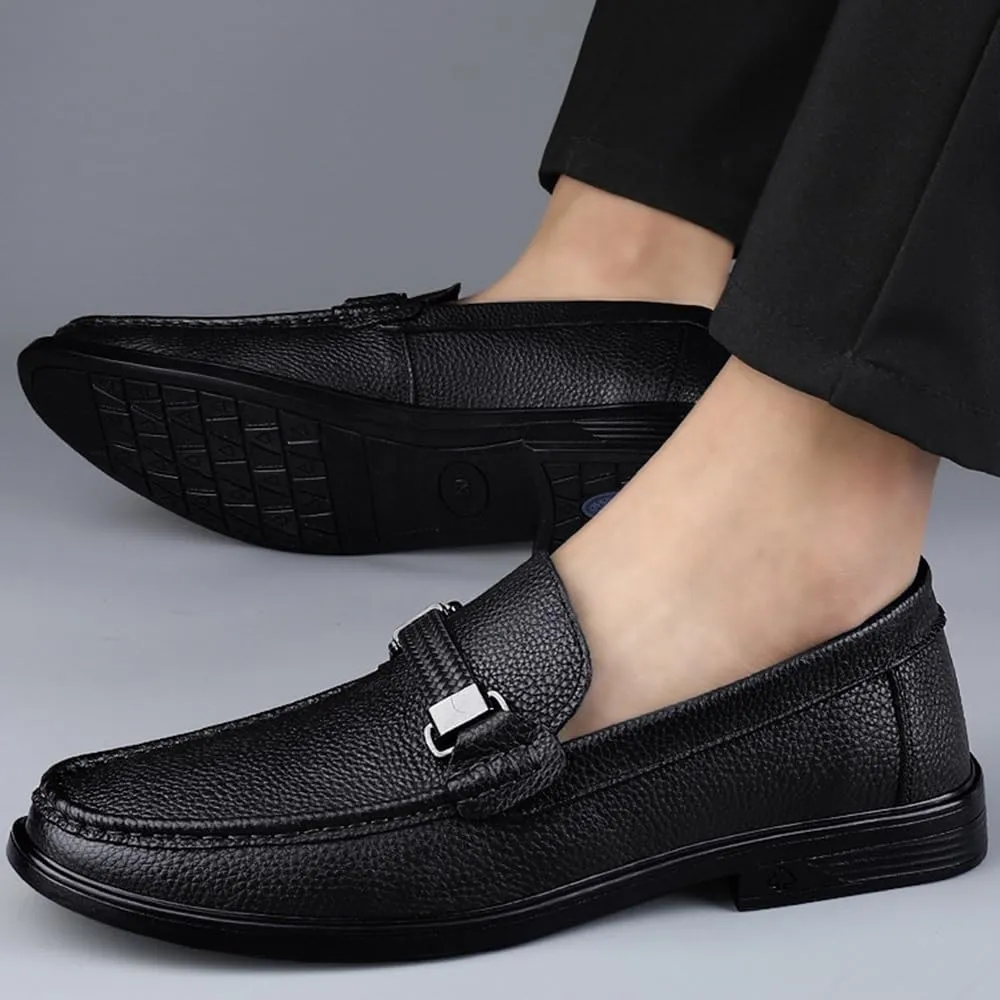 Mens Loafers Footwear Modern Non Slip Casual Business Work Formal Office Working Leather Derby Shoes