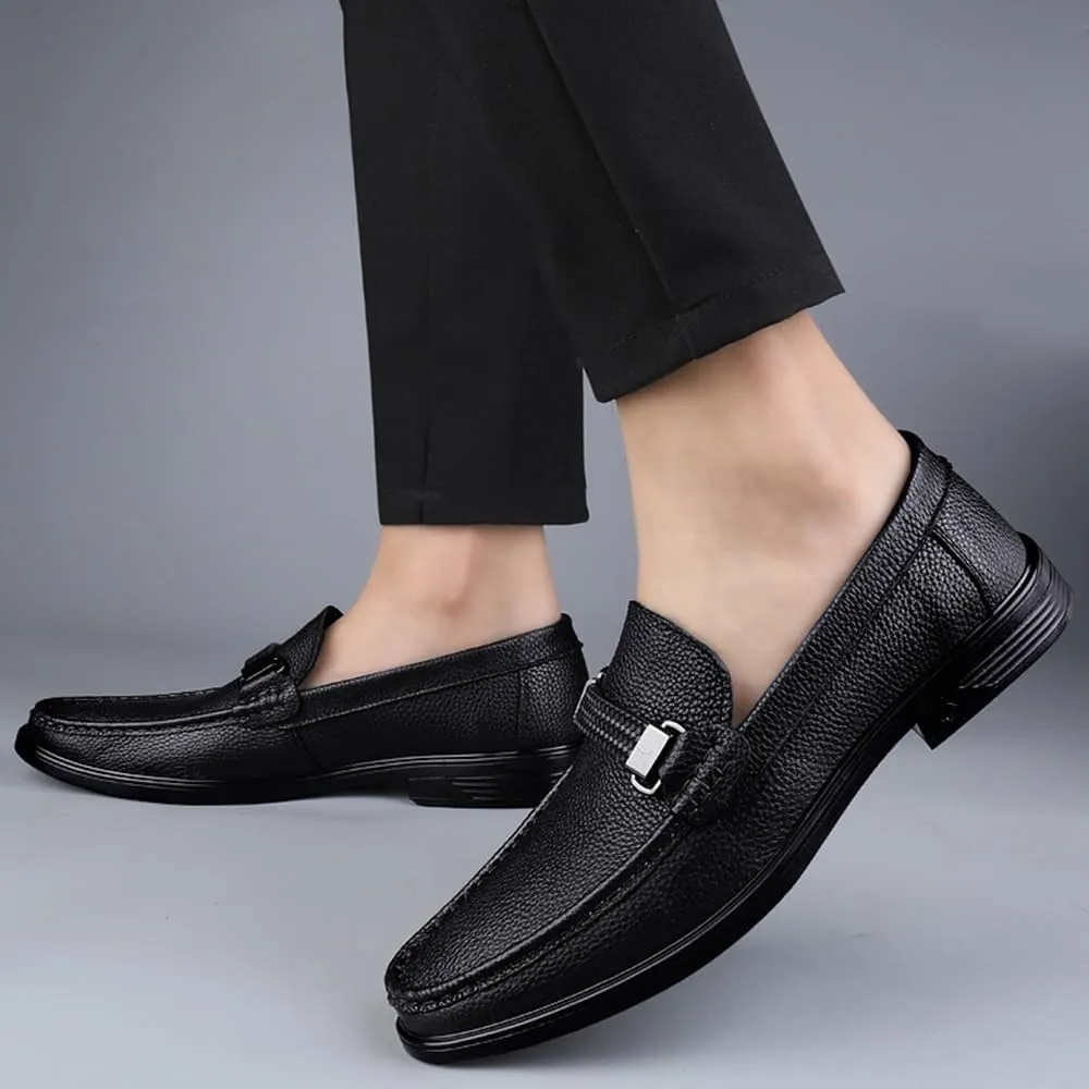 Mens Loafers Footwear Modern Non Slip Casual Business Work Formal Office Working Leather Derby Shoes