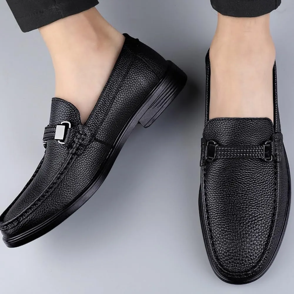 Mens Loafers Footwear Modern Non Slip Casual Business Work Formal Office Working Leather Derby Shoes
