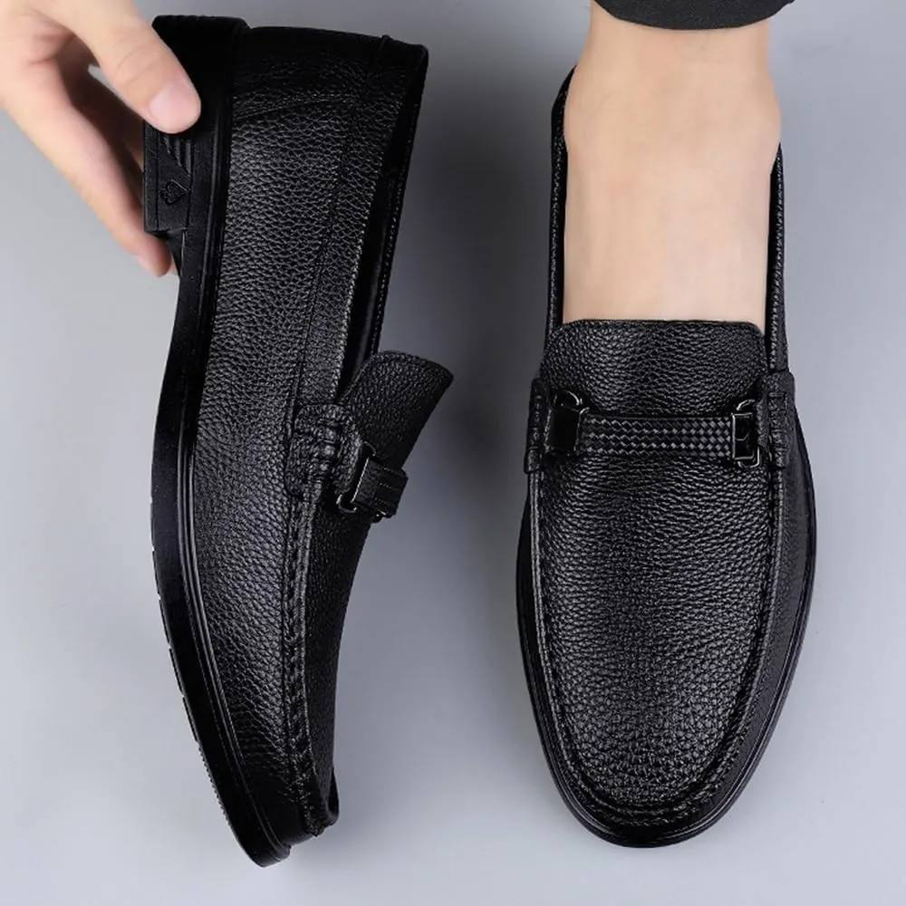 Mens Loafers Footwear Modern Non Slip Casual Business Work Formal Office Working Leather Derby Shoes