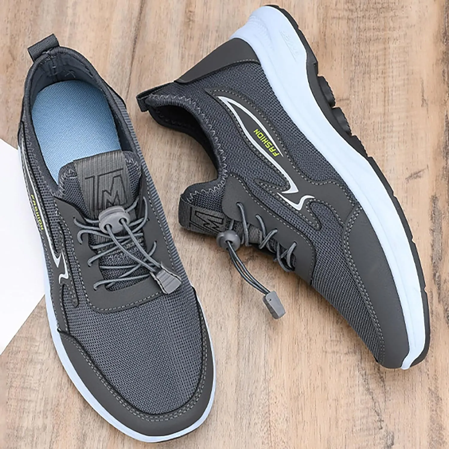 Men's Non Slip Barefoot Minimalist Shoes Comfortable Breathable Lace Up Sneaker Men's Breathable Barefoot Shoes
