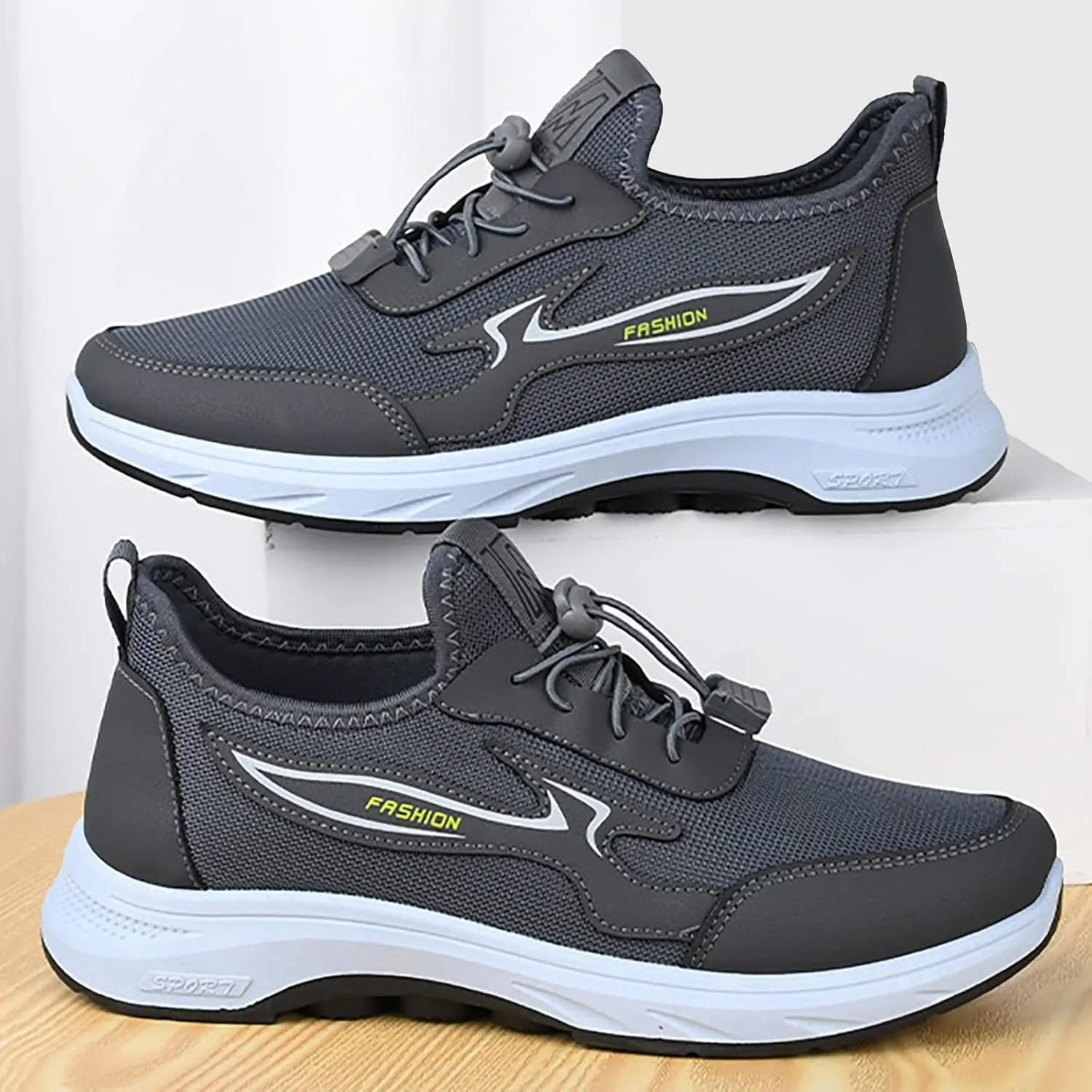 Men's Non Slip Barefoot Minimalist Shoes Comfortable Breathable Lace Up Sneaker Men's Breathable Barefoot Shoes