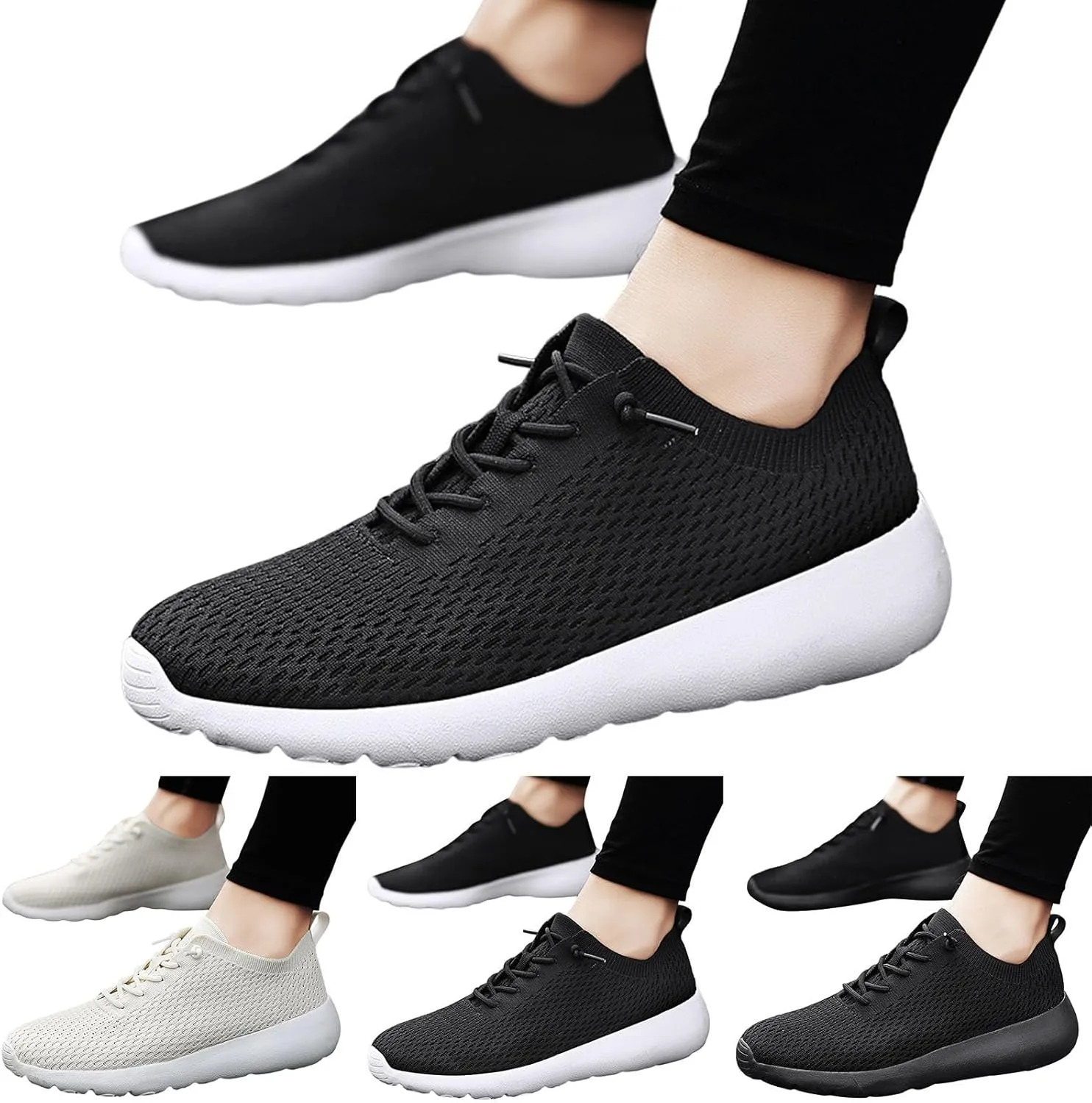 Men's Non Slip Tennis Sneakers Lightweight Sport Gym Jogging Walking Sneaker Lightweight Diabetic Shoes for Men