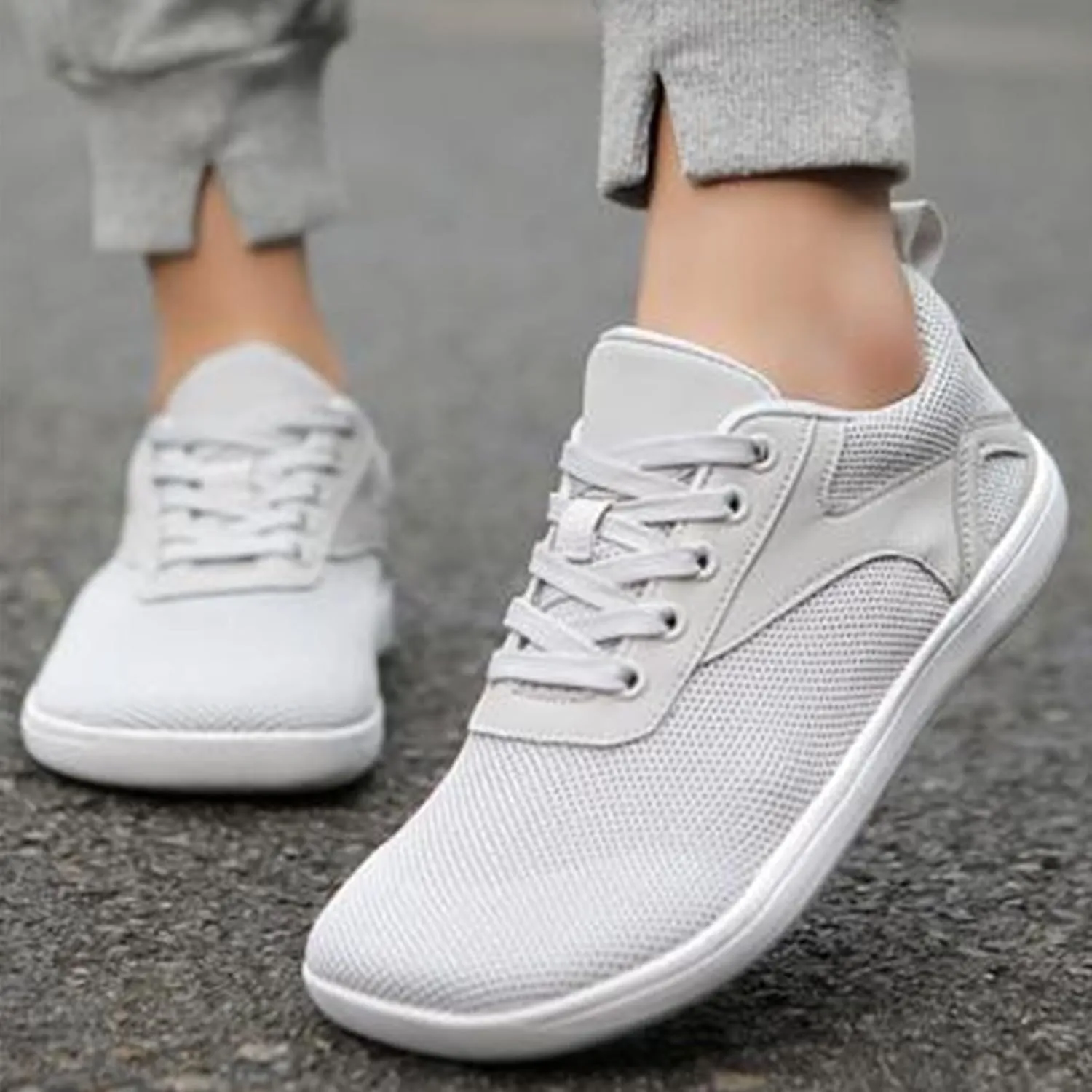 Men's Orthopedic Comfortable Lace Up Shoes Breathable Casual Comfortable Walking Sneaker Casual Stretch Sneaker