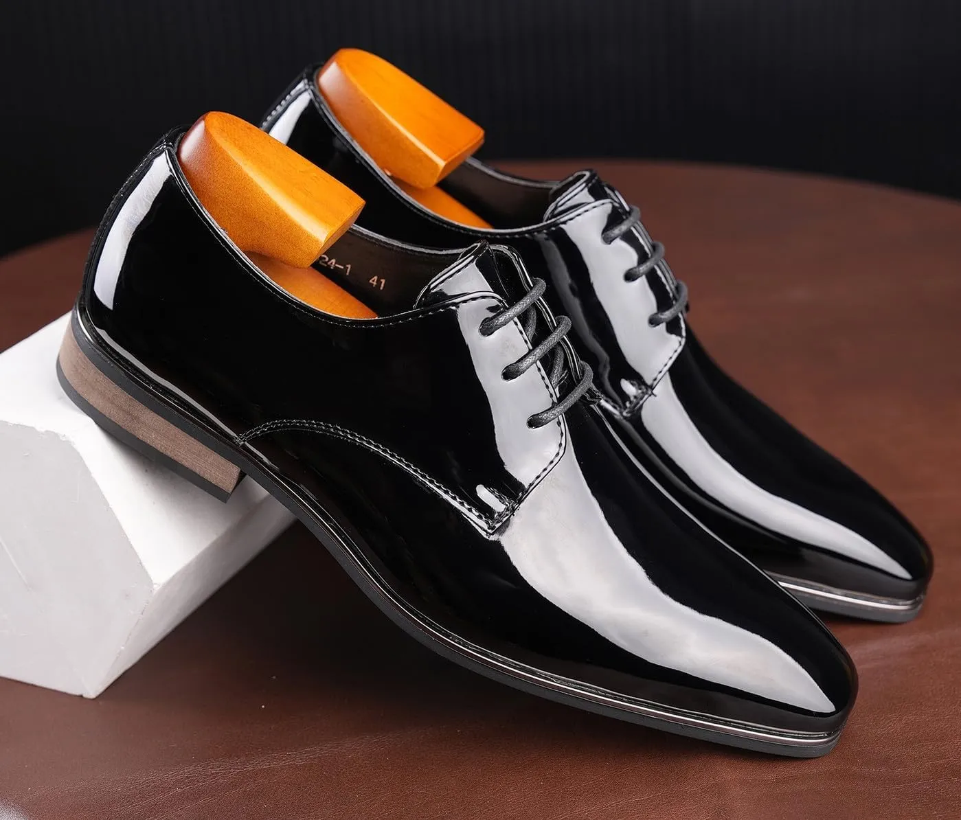 Mens Oxfords Formal Dress Tuxedo Derby Shoes Casual Wedding Fashion Walking Shoes for Men