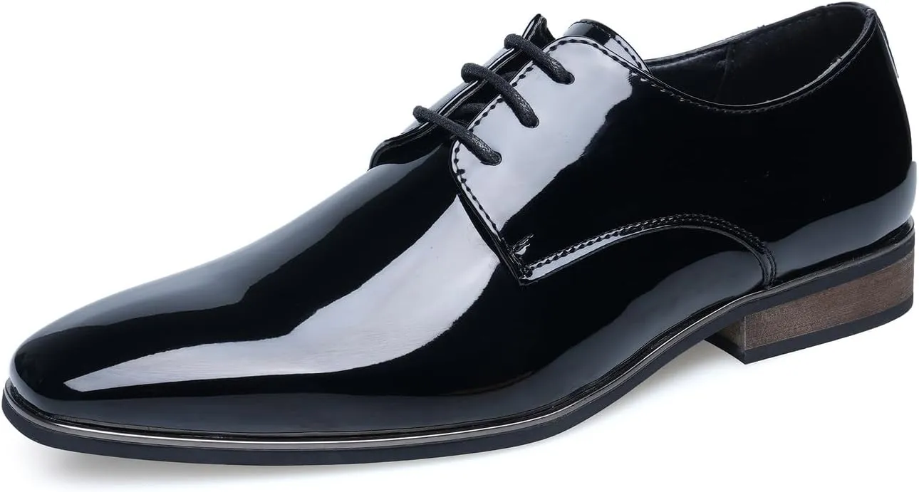 Mens Oxfords Formal Dress Tuxedo Derby Shoes Casual Wedding Fashion Walking Shoes for Men