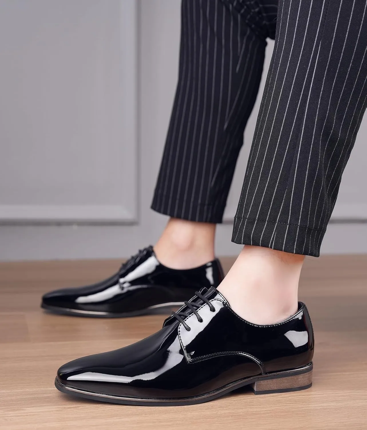 Mens Oxfords Formal Dress Tuxedo Derby Shoes Casual Wedding Fashion Walking Shoes for Men