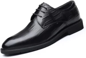 Mens Oxfords Shoes Leather Business Breathable Formal Classic Business Dress Shoes
