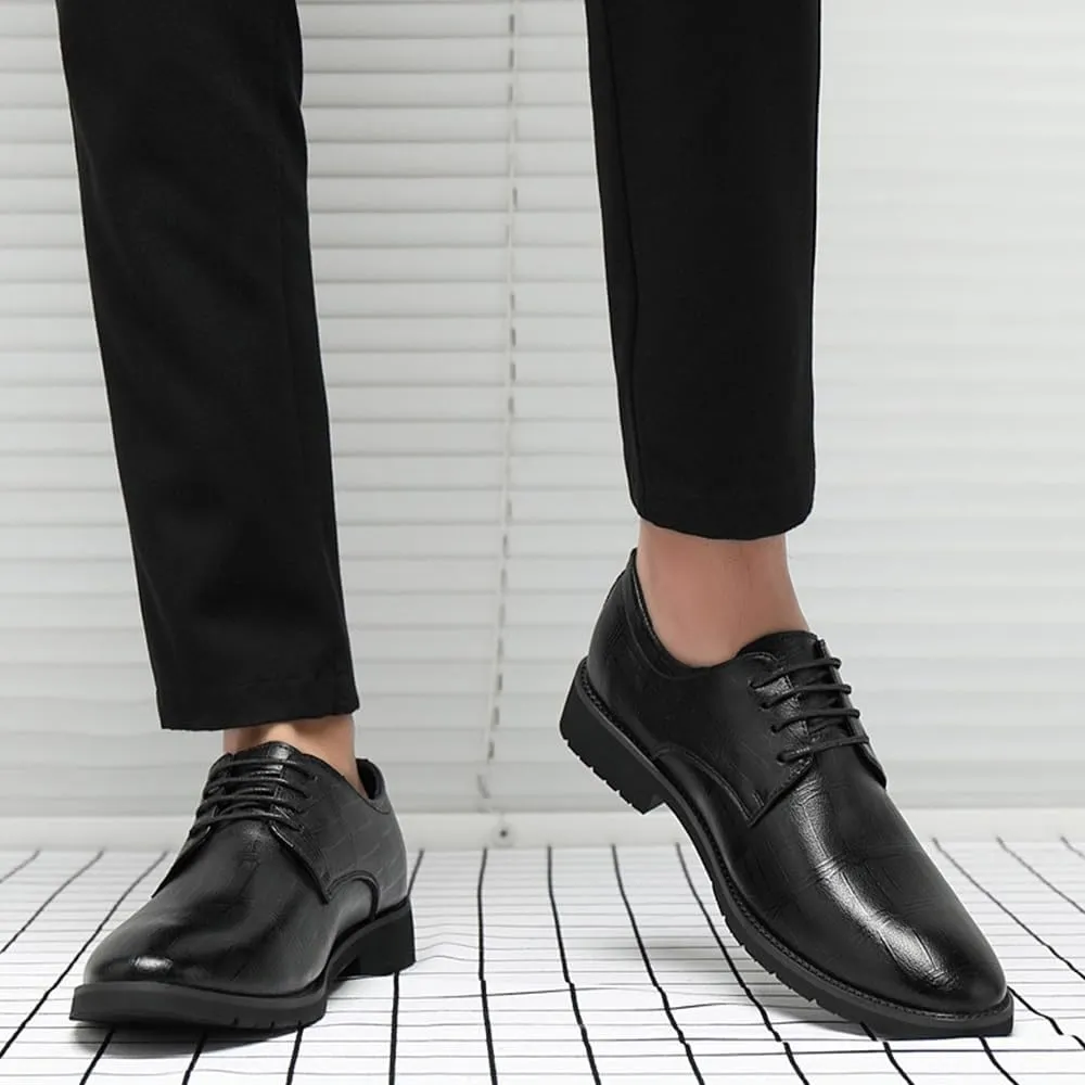 Mens Oxfords Shoes Leather Business Breathable Formal Classic Business Dress Shoes