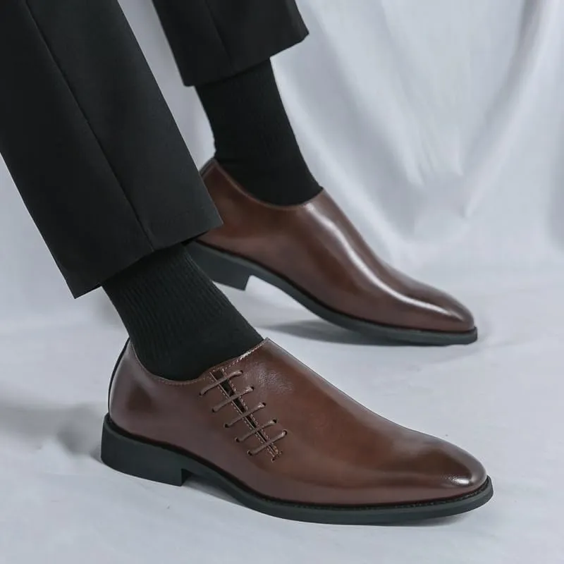 Men's Patent Leather Formal Business Oxfords Dress Shoes Formal Leather Loafers Business Casual Oxford