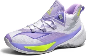 Men's Professional Match Basketball Shoes Street Combat Basketball Sneakers Women's Non-Slip Breathable Casual Sneakers Arch Support Walking Shoes