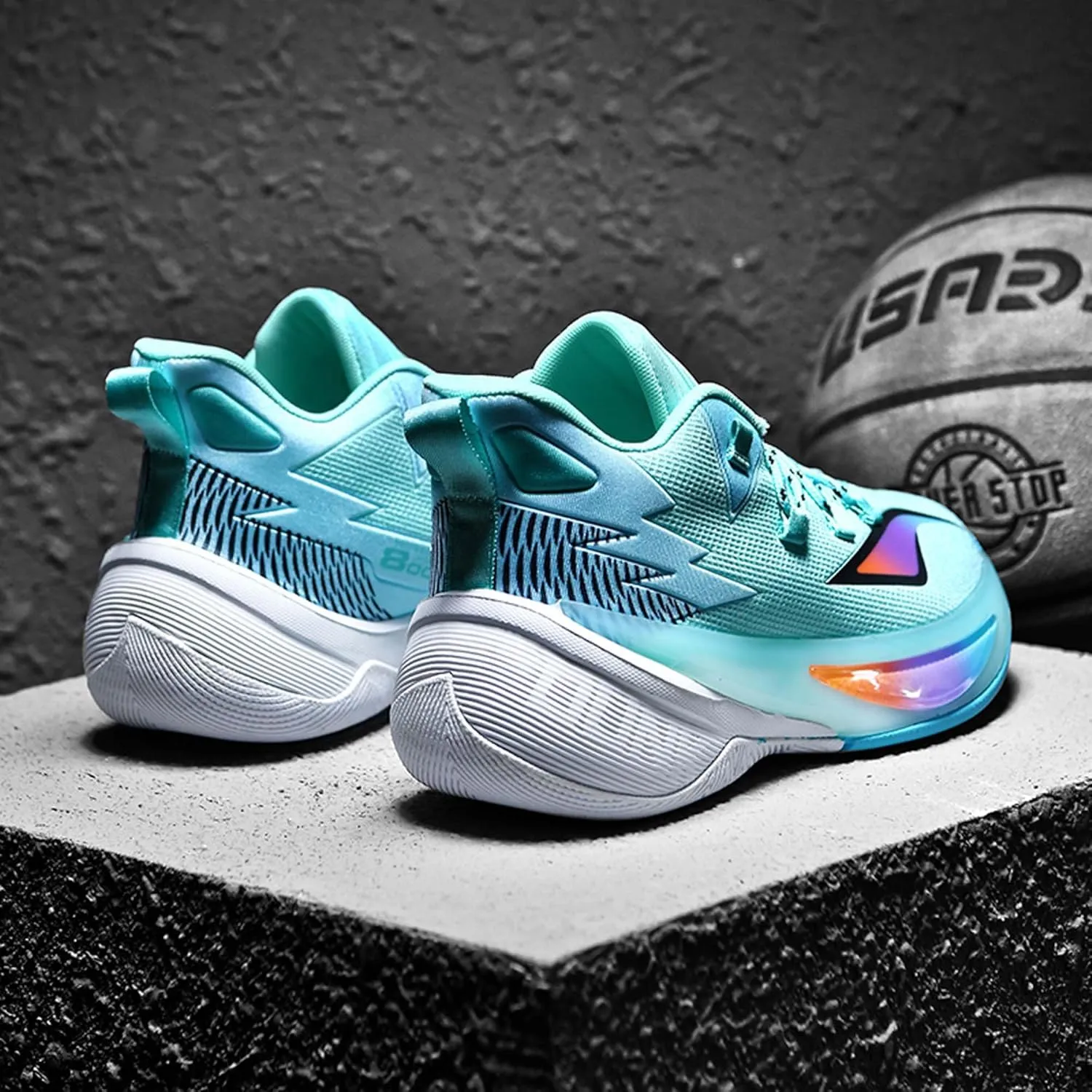 Men's Professional Match Basketball Shoes Street Combat Basketball Sneakers Women's Non-Slip Breathable Casual Sneakers Arch Support Walking Shoes