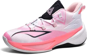Men's Professional Match Basketball Shoes Street Combat Basketball Sneakers Women's Non-Slip Breathable Casual Sneakers Arch Support Walking Shoes