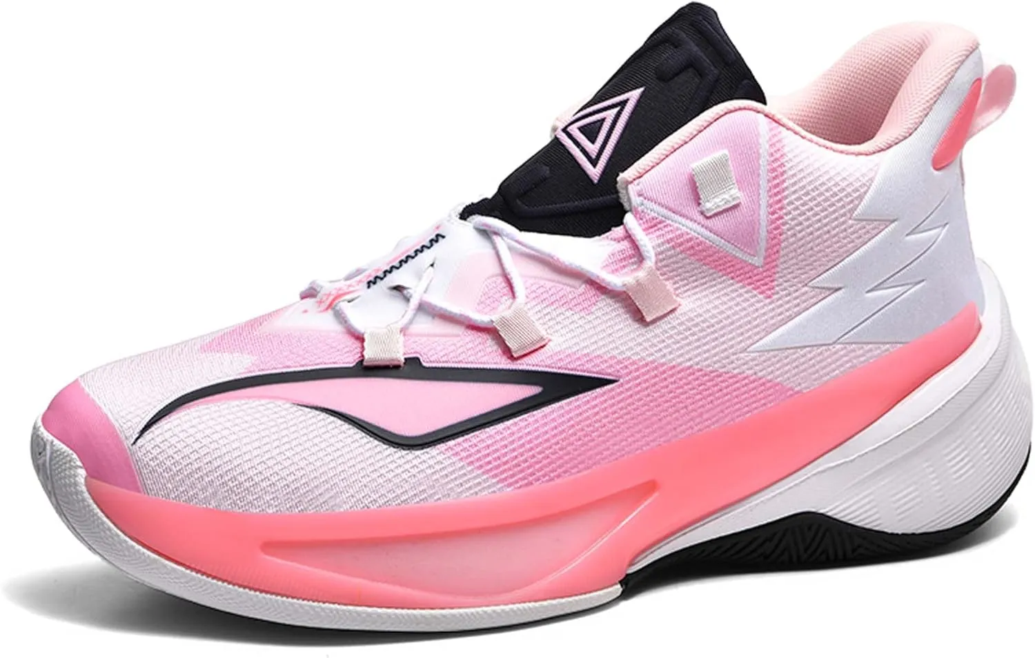 Men's Professional Match Basketball Shoes Street Combat Basketball Sneakers Women's Non-Slip Breathable Casual Sneakers Arch Support Walking Shoes