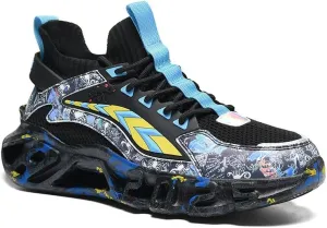 Men's Running Shoes - Lightweight Athletic Sneakers - Breathable Mesh Walking Shoes for Men - Non-Slip Cushioned Comfortable Running Footwear for Outdoor Sports